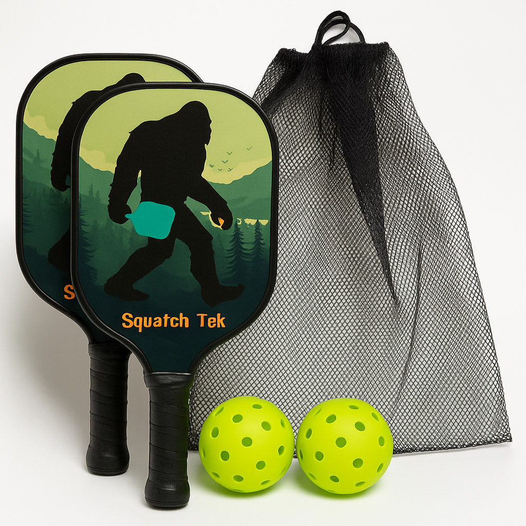Squatch Tek 9-Layer Wood Pickleball Set
