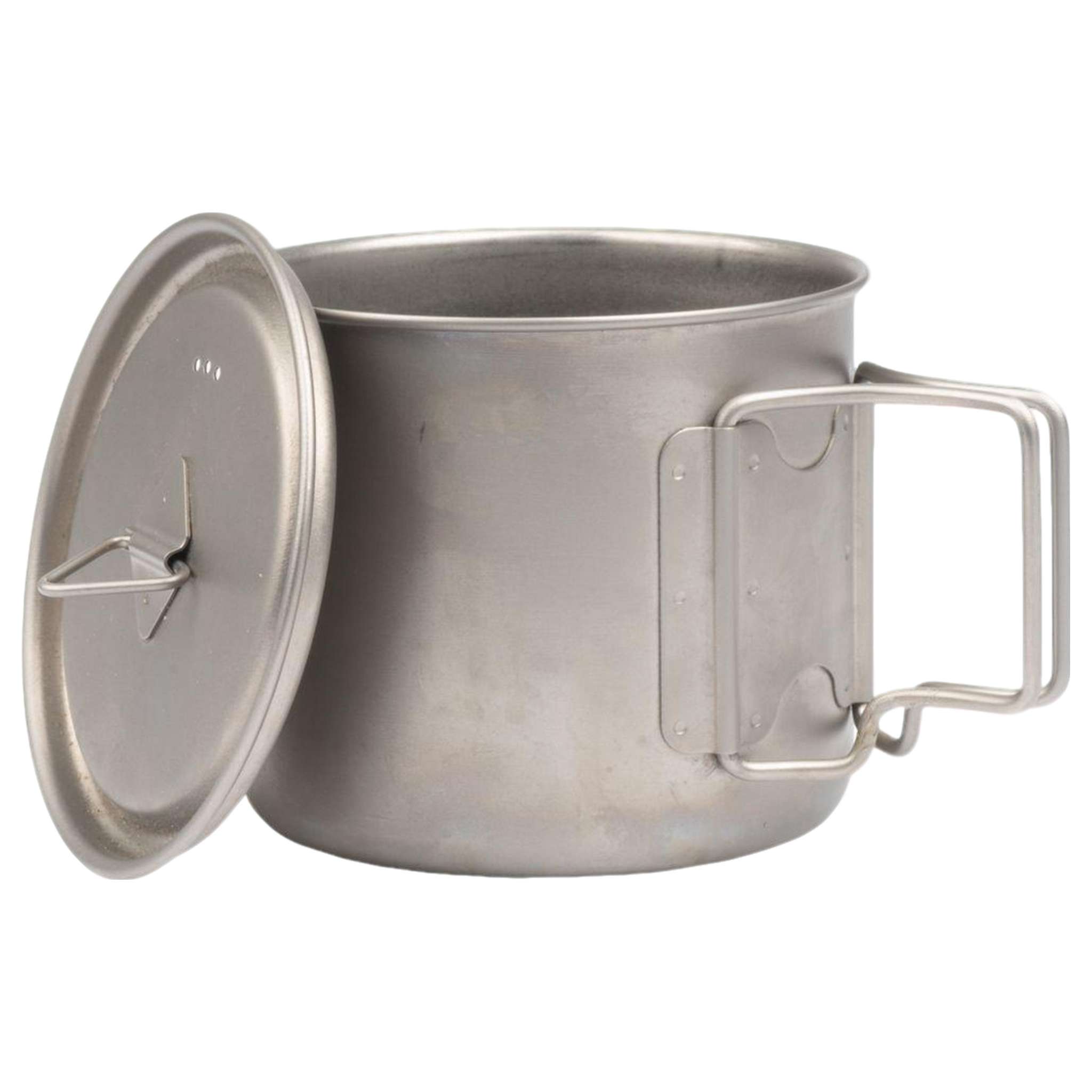 Olicamp Titanium Space-Saver Mug with Lid - Lightweight Camping and Backpacking Mug, 550ml