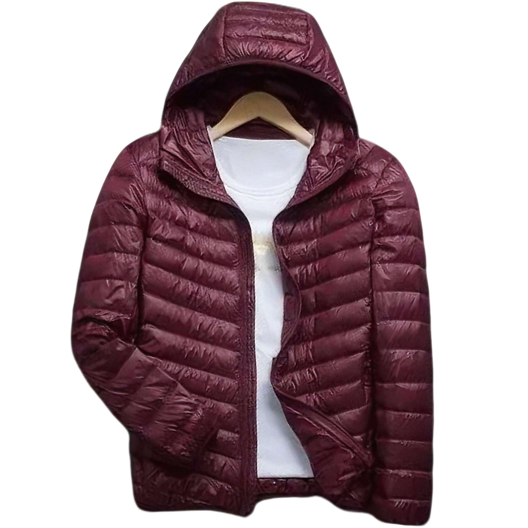 Ultra-Light Hooded Down Jacket -