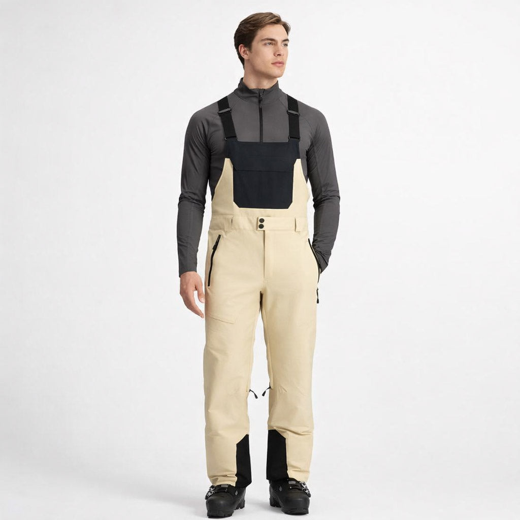 King Q men's Whitecap insulated ski bib pants