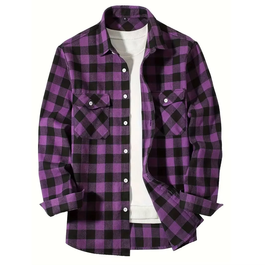 GridLock Flannel Shirt - Men's