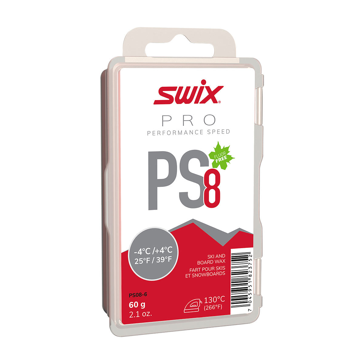 Swix PS8 red ski glide wax 60 g