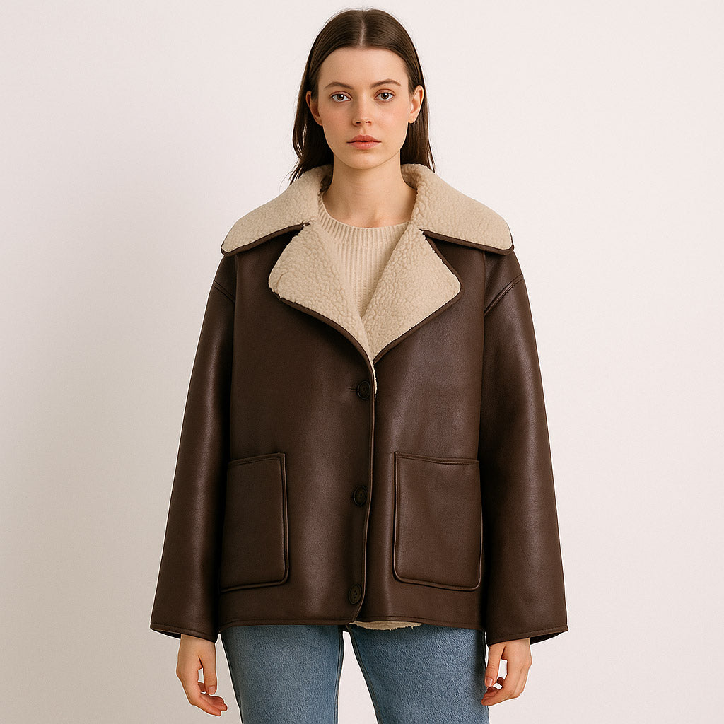 Alpex ShearCore women's loose collar jacket