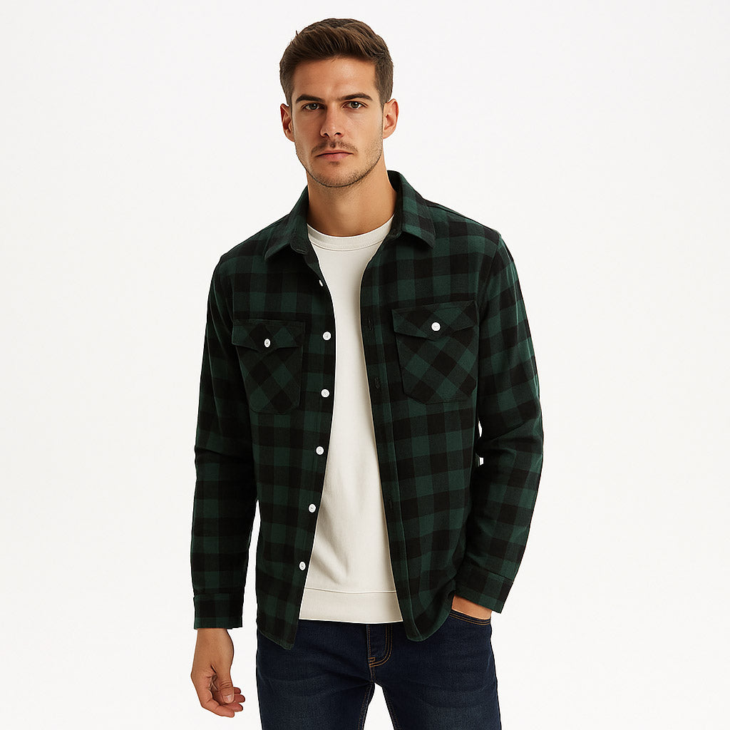 GridLock Flannel Shirt - Men's