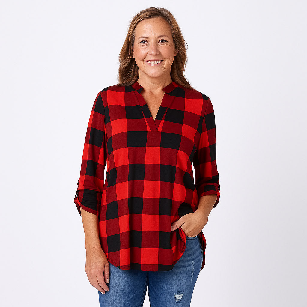 Rogue V-Neck Cotton Top - Women's