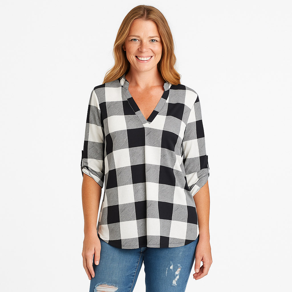 Rogue V-Neck Cotton Top - Women's