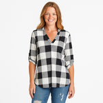 Rogue V-Neck Cotton Top - Women's