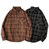 Vintage Oversized Plaid Shirt – Women’s