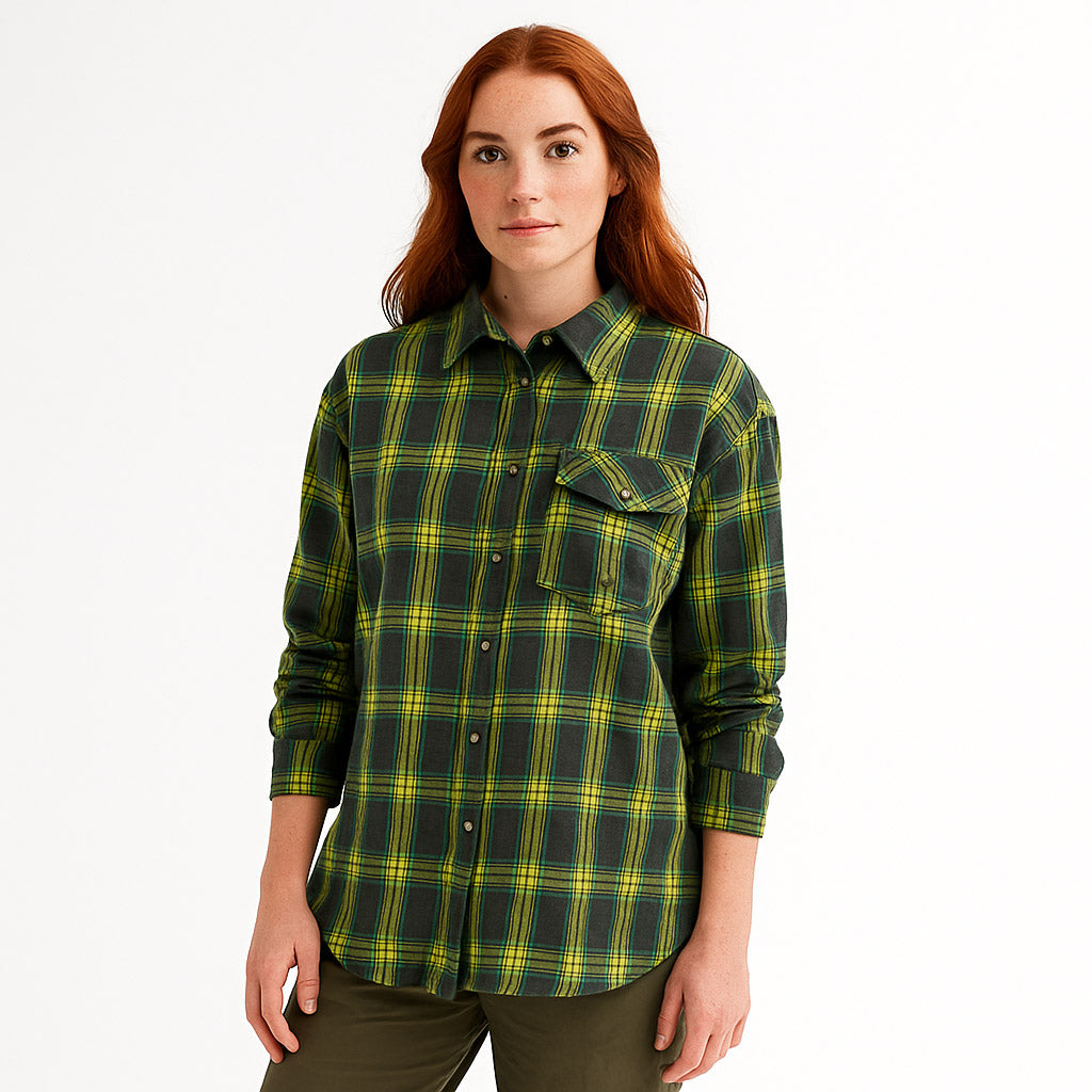 Alpex Mueyaruho women's oversized plaid shirt