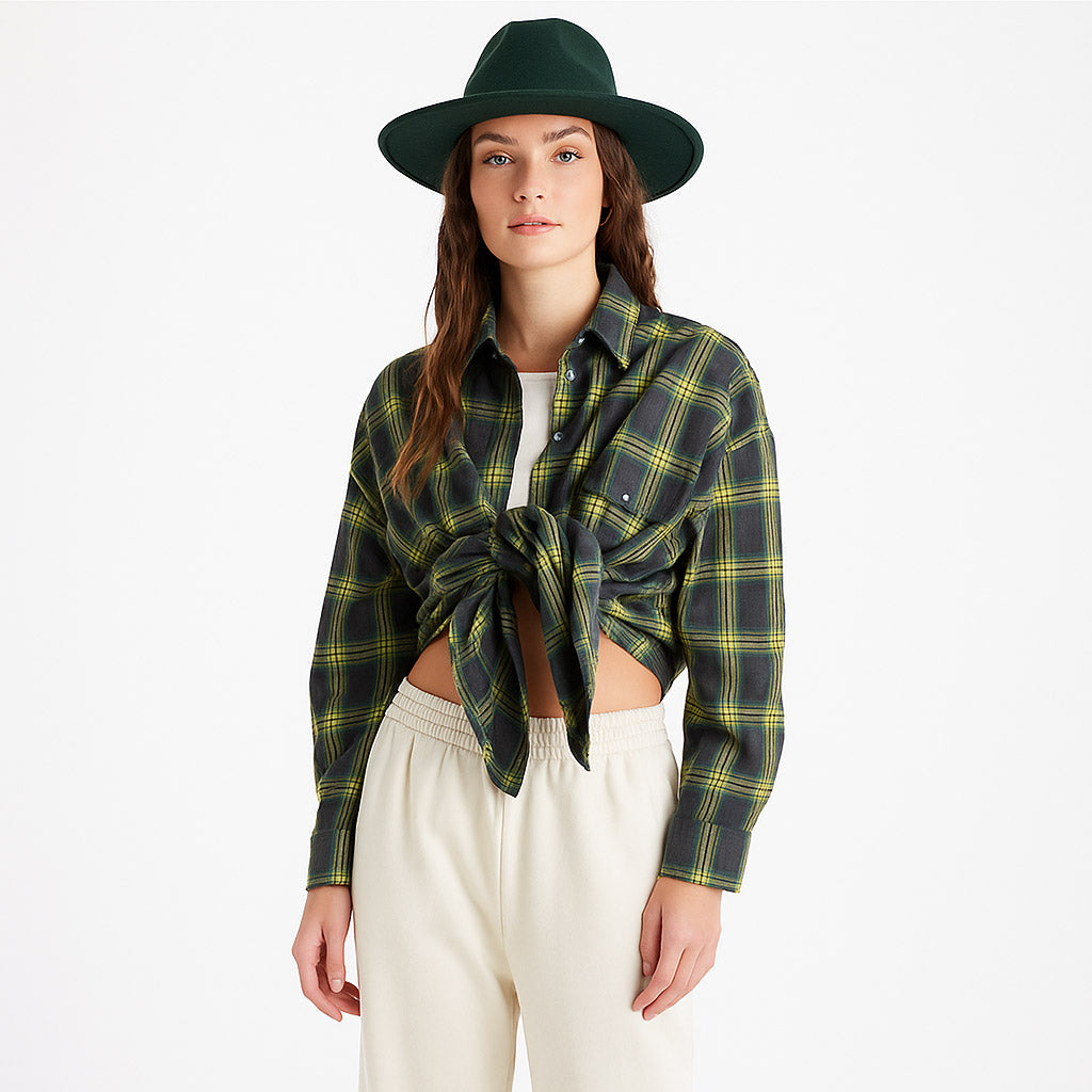 Mueyaruho Oversized Plaid Shirt - Women’s