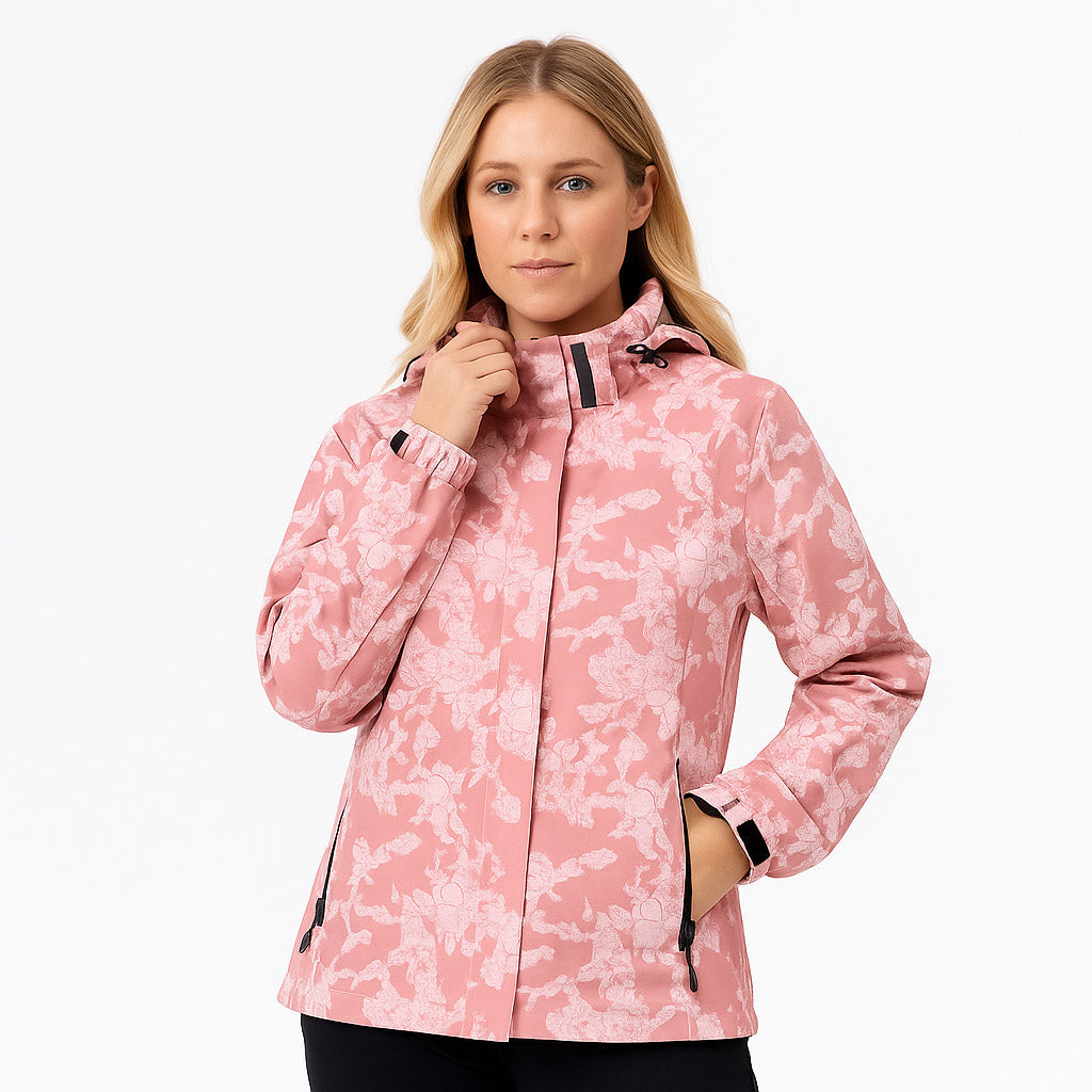 Chrlck women's waterproof hiking rain jacket