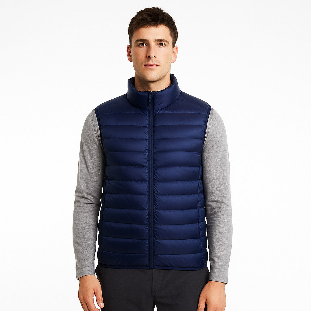 Vipol men's packable down vest