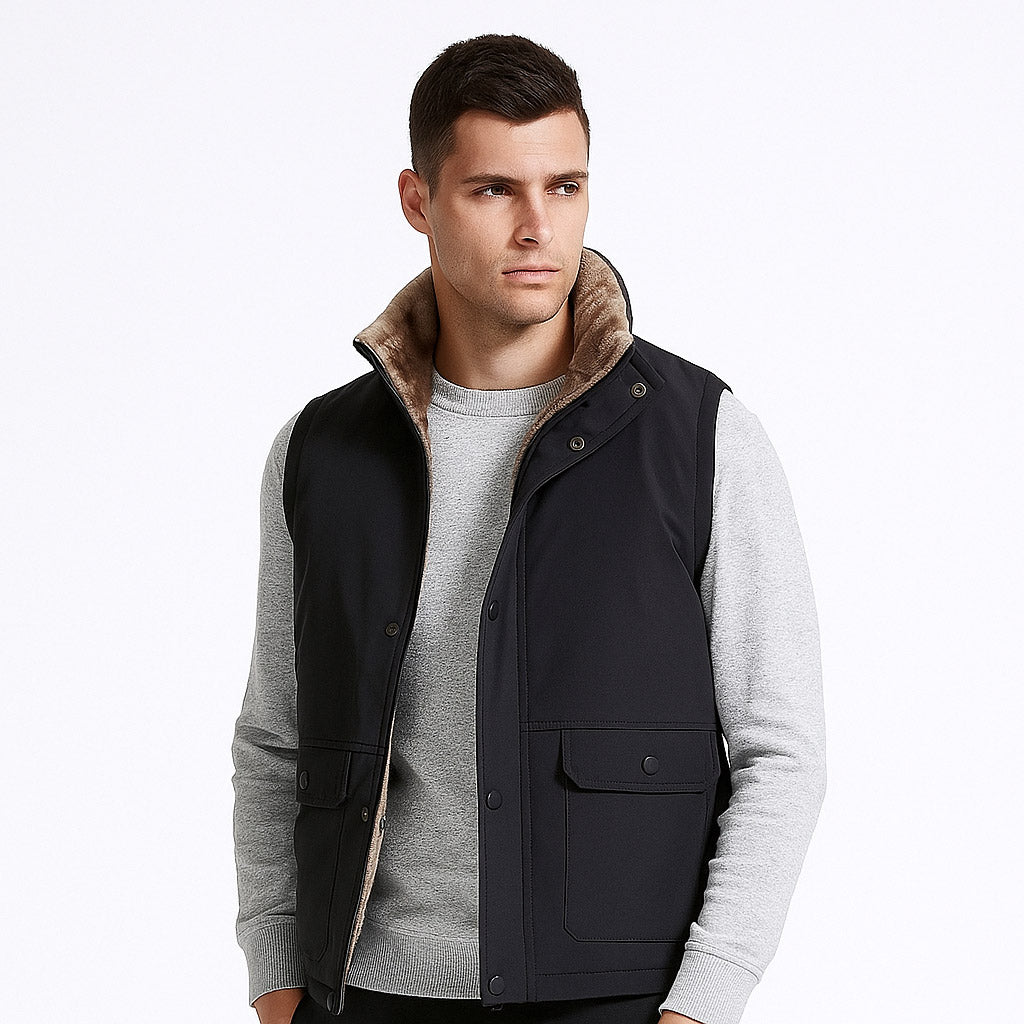 Alpex men's tactical fleece-lined vest