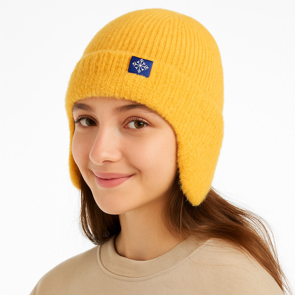 FrostLock Knit Earflap Beanie