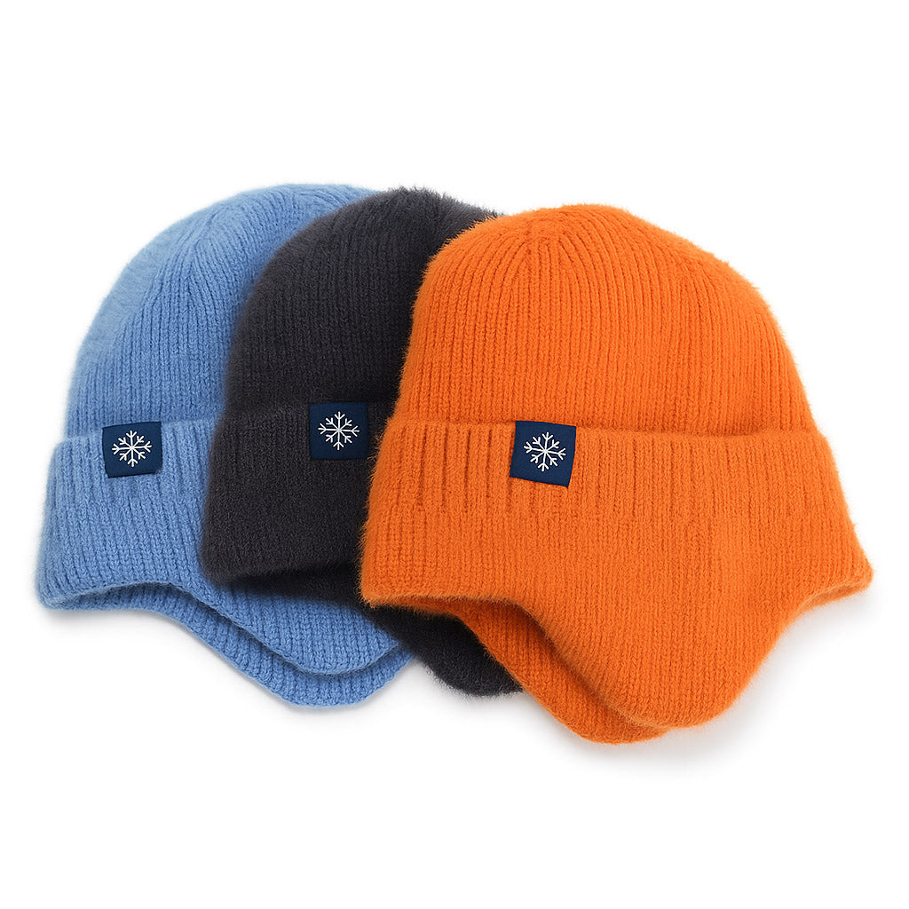 FrostLock Knit Earflap Beanie