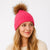 FrostPeak Knit Beanie with Detachable Faux-Fur Pom – Women’s
