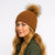 FrostPeak Knit Beanie with Detachable Faux-Fur Pom – Women’s