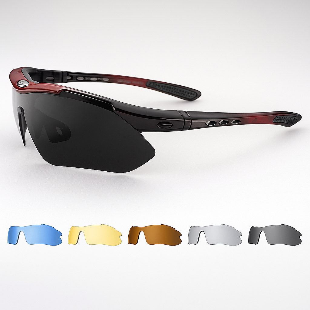 Polarized Cycling Glasses – 5-Lens System