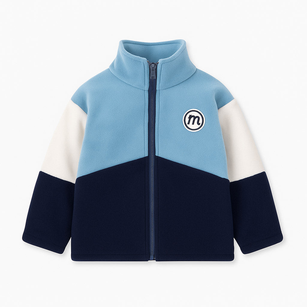Alpex Summitline kids double-fleece colorblock jacket