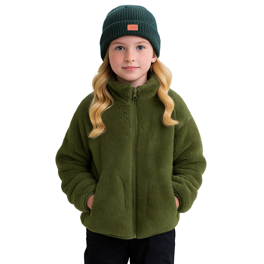 Alpex Summit kids plush fleece zip jacket