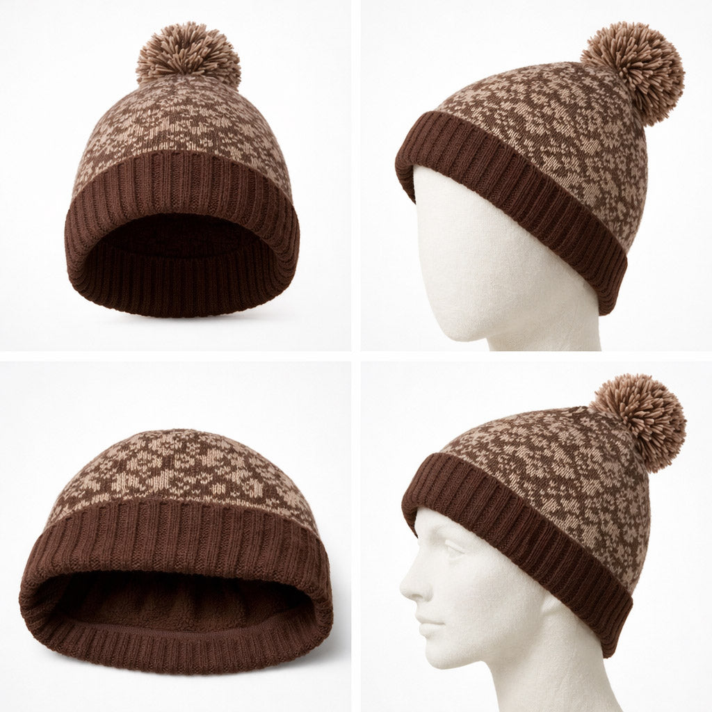 Alpex Cairnfold women's acrylic pom beanie