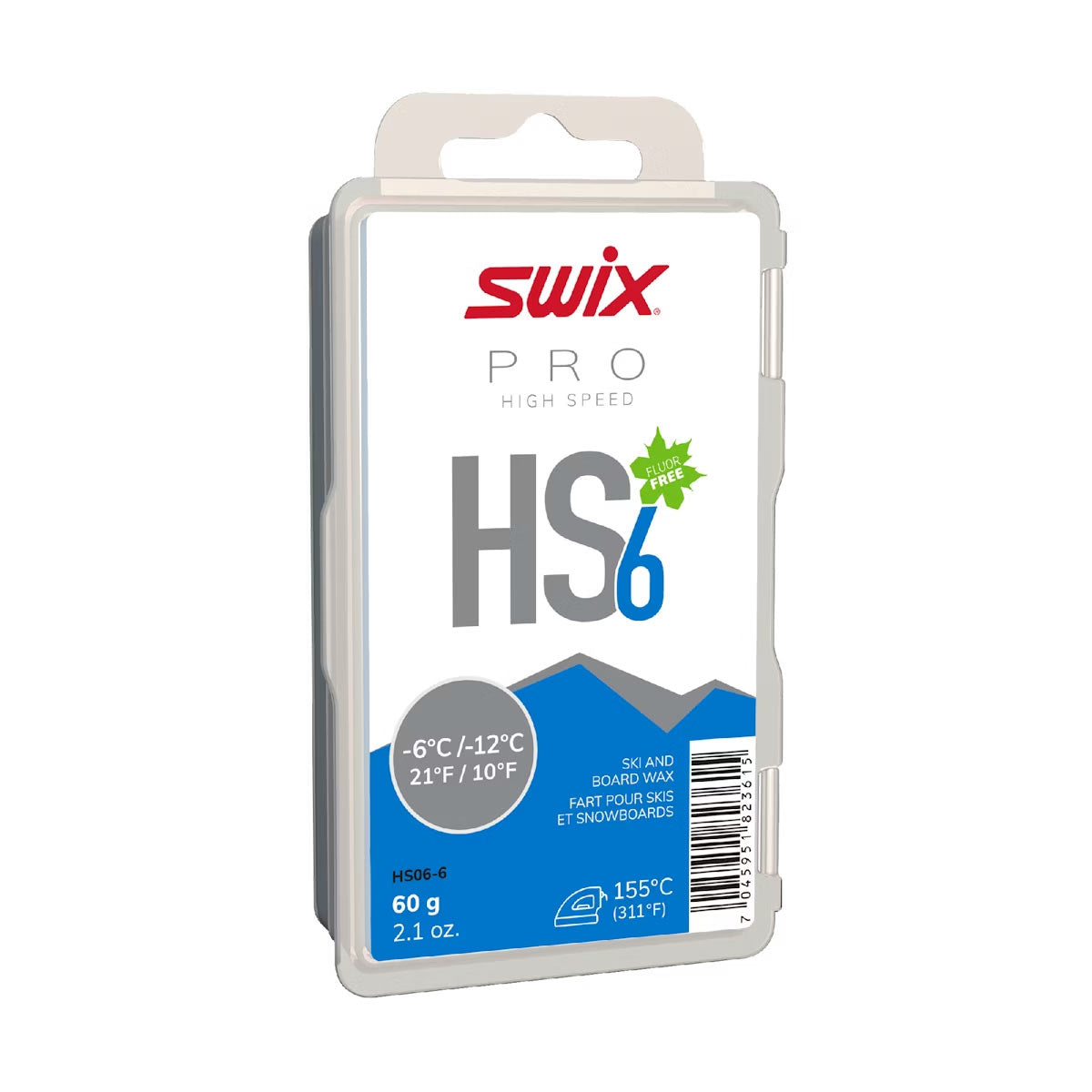 Swix HS6 ski glide wax -6°C to -12°C