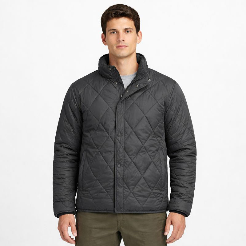 Alpex Bracken men's diamond-quilted cotton jacket