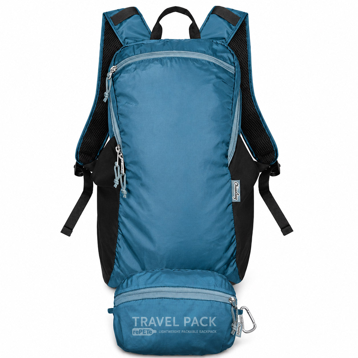 ChicoBag Travel Pack recycled packable backpack 15L