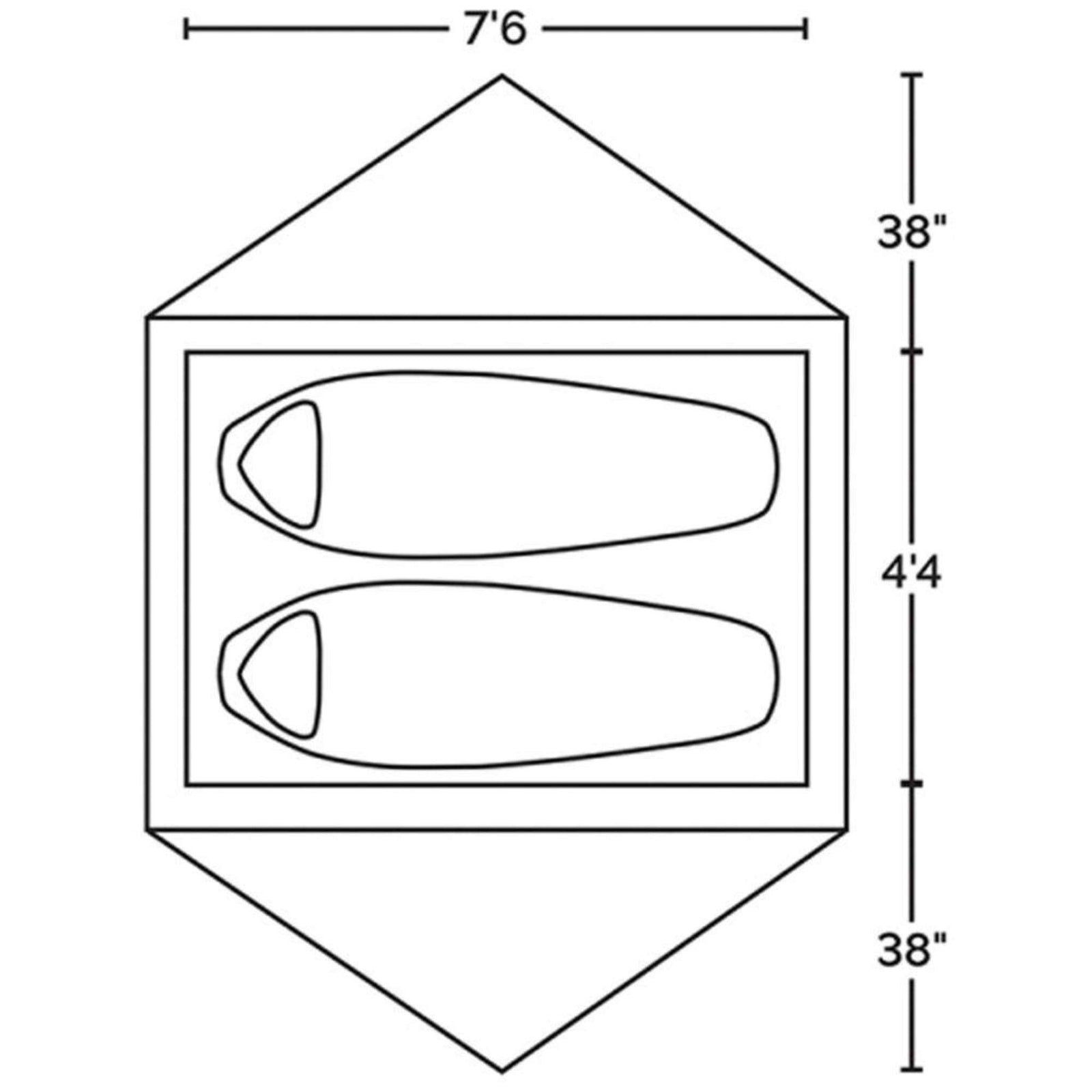 HEX 2 Tent - Charcoal/Red