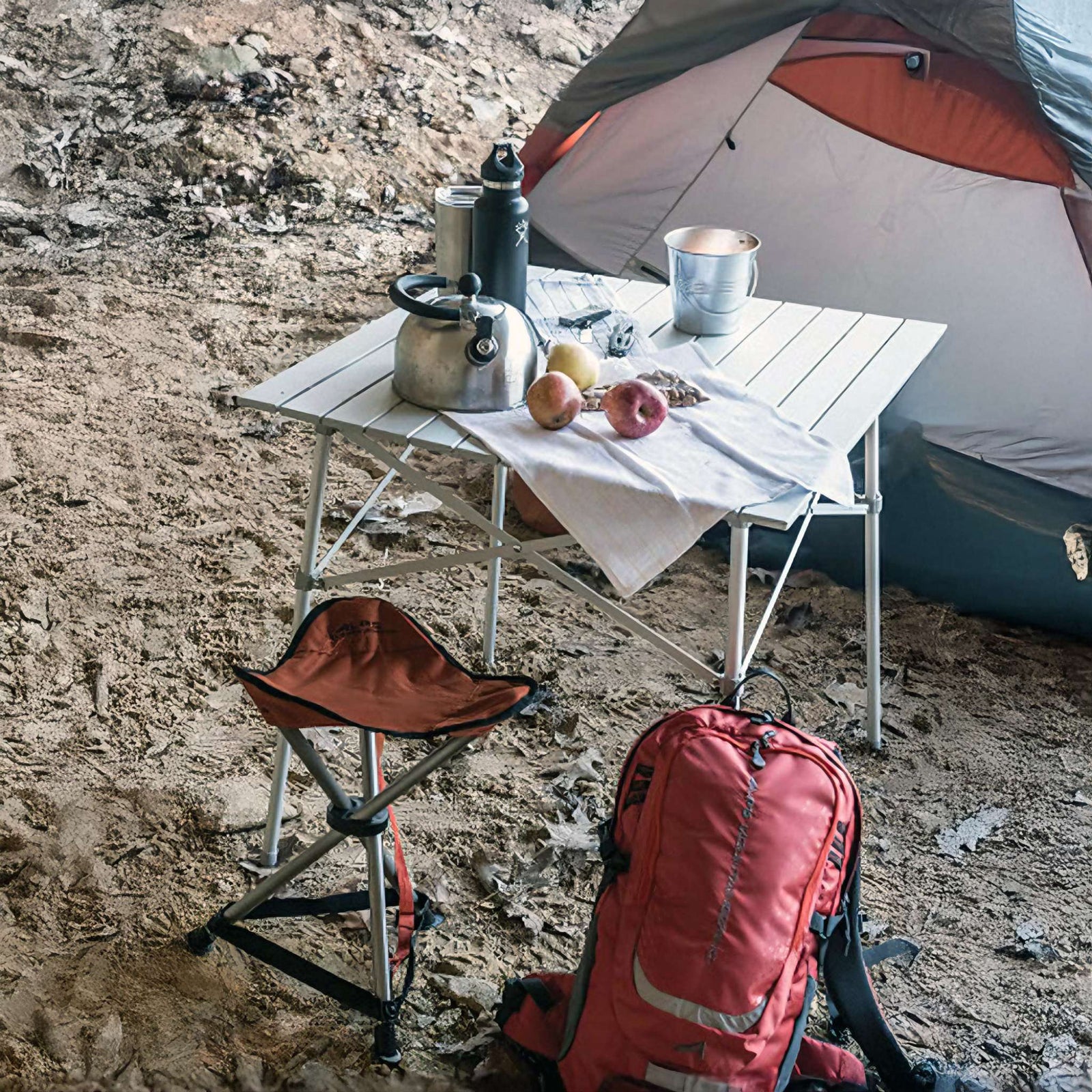 EdgeFold Camp Table - Silver