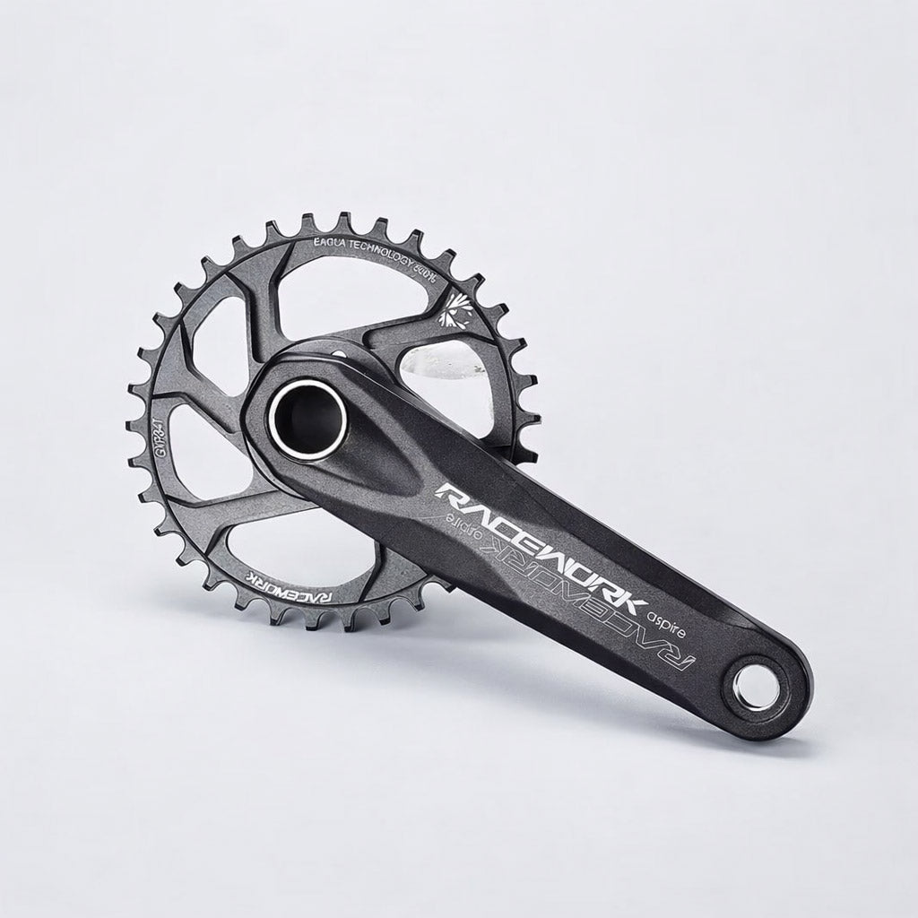 Racework Aspire RK GXP MTB crankset with narrow-wide chainring