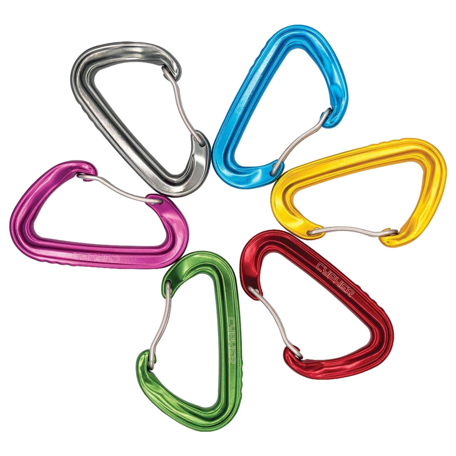 Cypher Mydas Ultra II Carabiner - 6 Pack, Lightweight, High Strength (22kN)