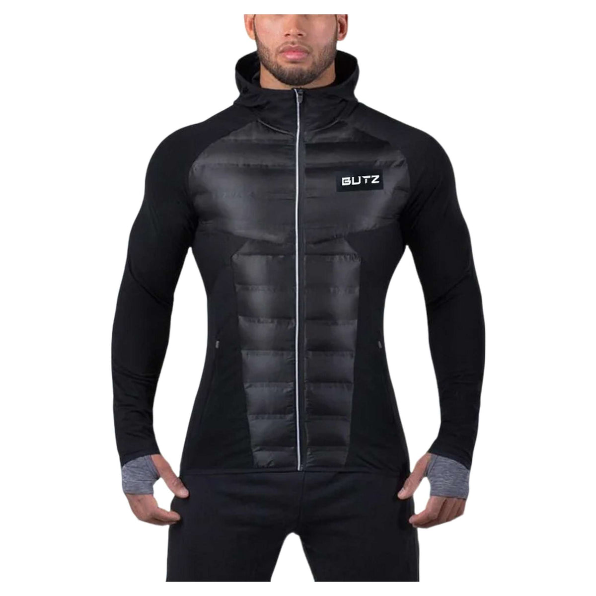 Alpex men's windproof thermal running jacket