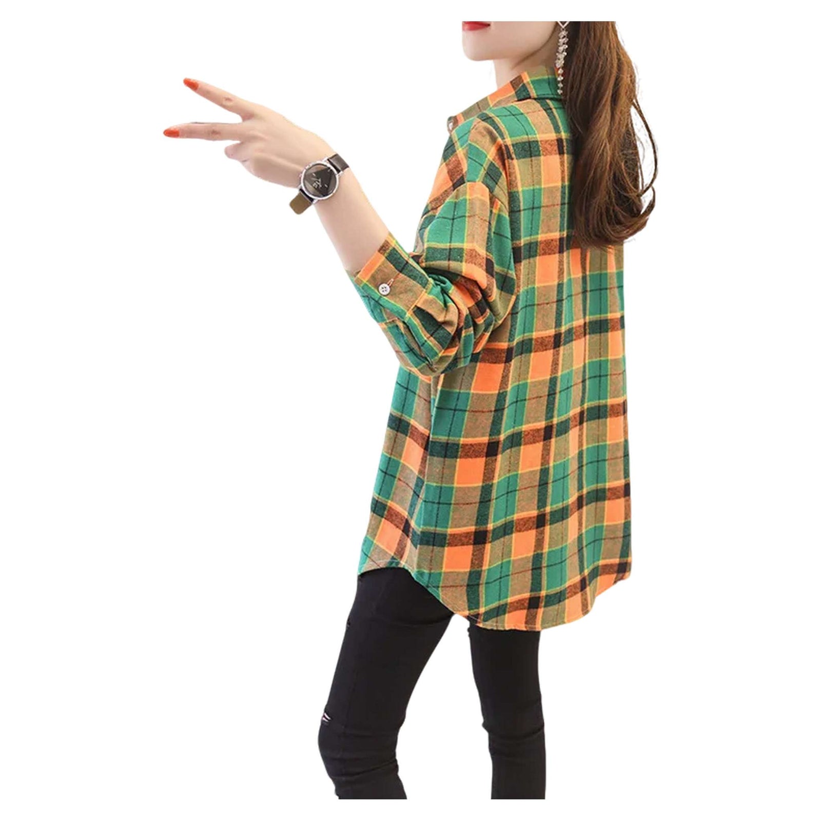 Flannel Plaid Shirt - Women's