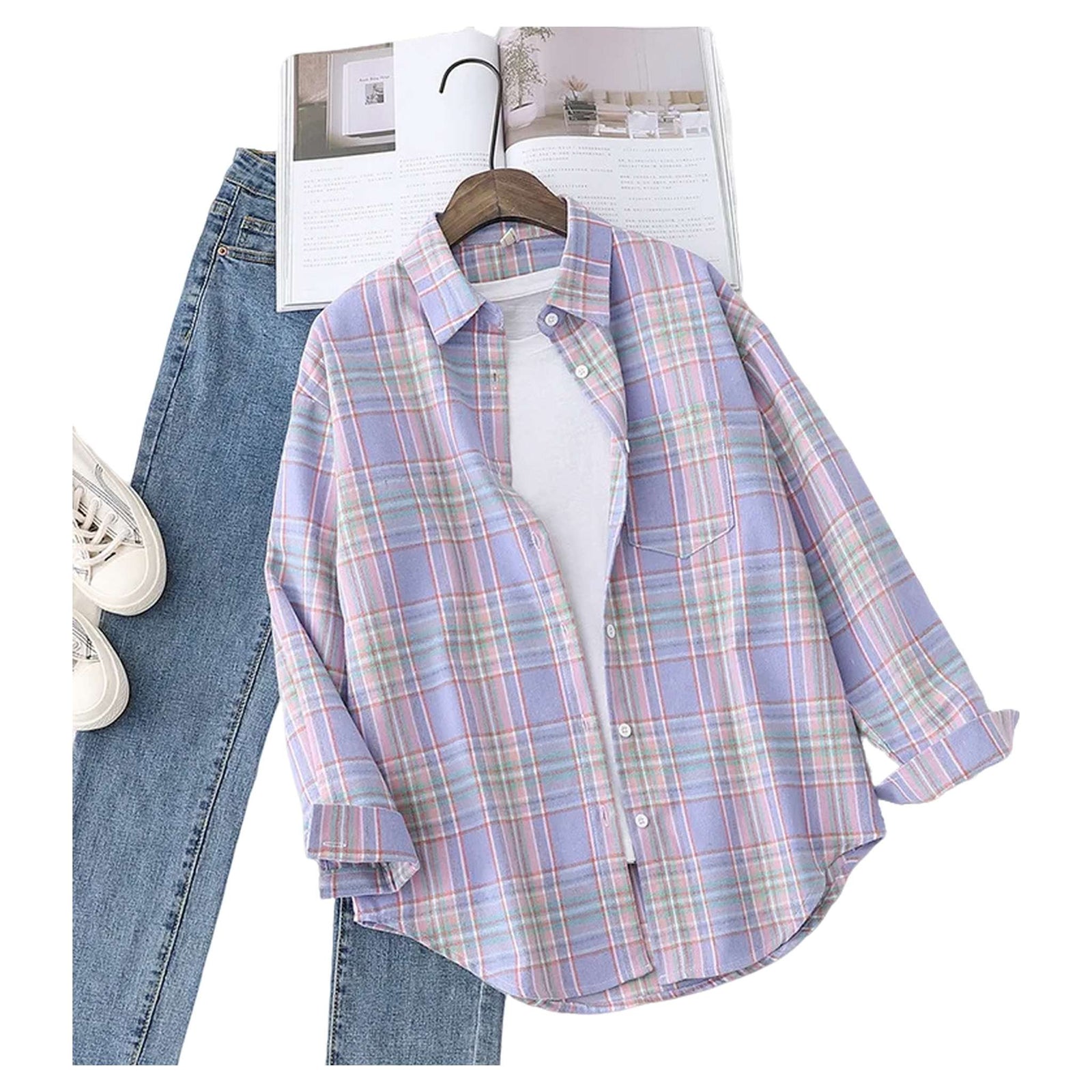 Flannel Plaid Shirt - Women's