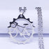 CycloGear Stainless Steel Bicycle Pendant Necklace