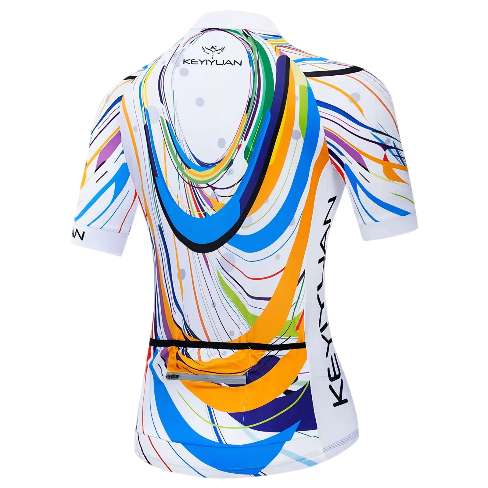 Velocity Surge Women's Cycling Jersey – White Multi-Swirl