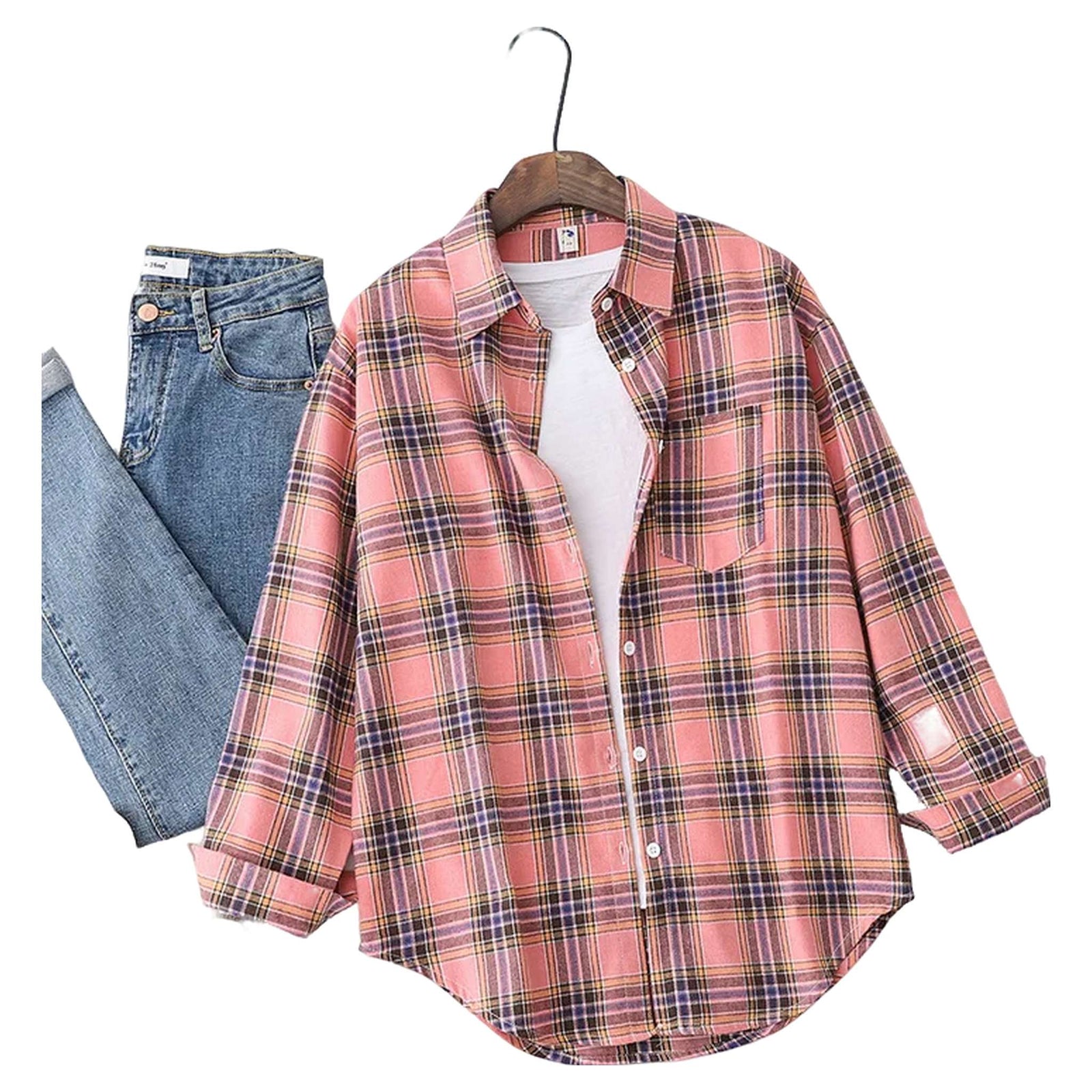 Flannel Plaid Shirt - Women's