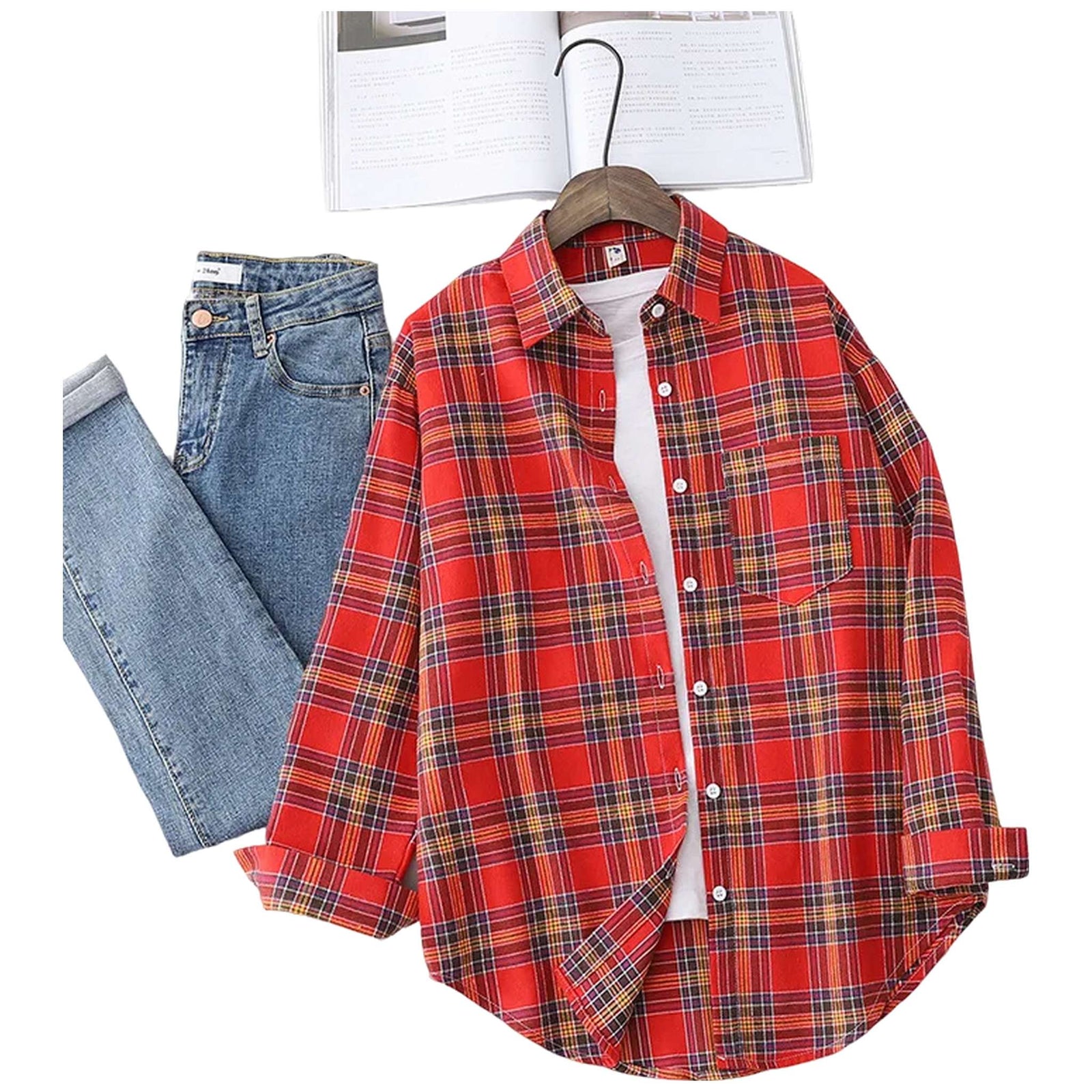 Flannel Plaid Shirt - Women's