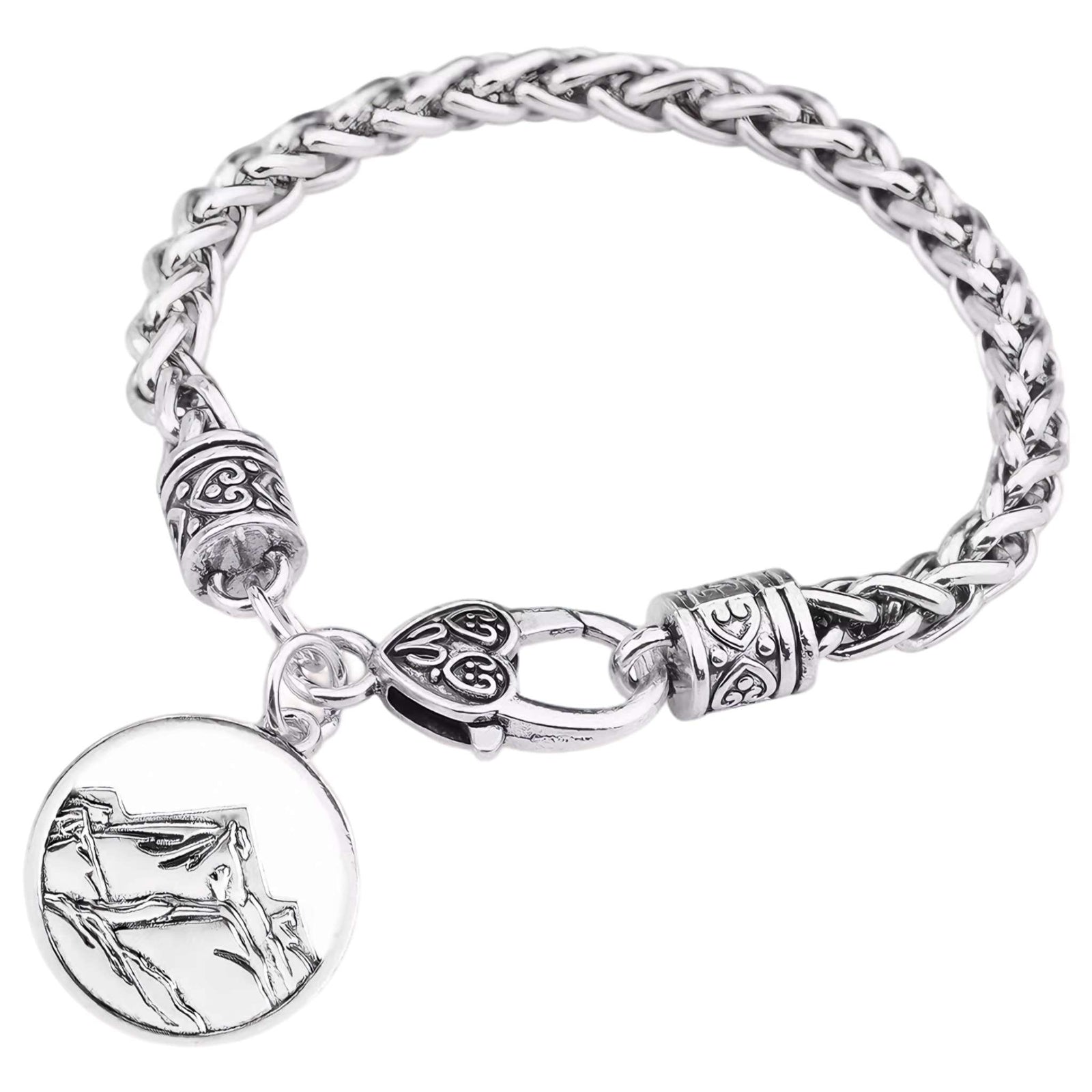 SummitWeave Mountain Charm Bracelet – Silver-Tone