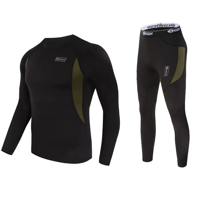 Ridge Reactor Compression Baselayer Set Midweight Fleece-Lined - Men's