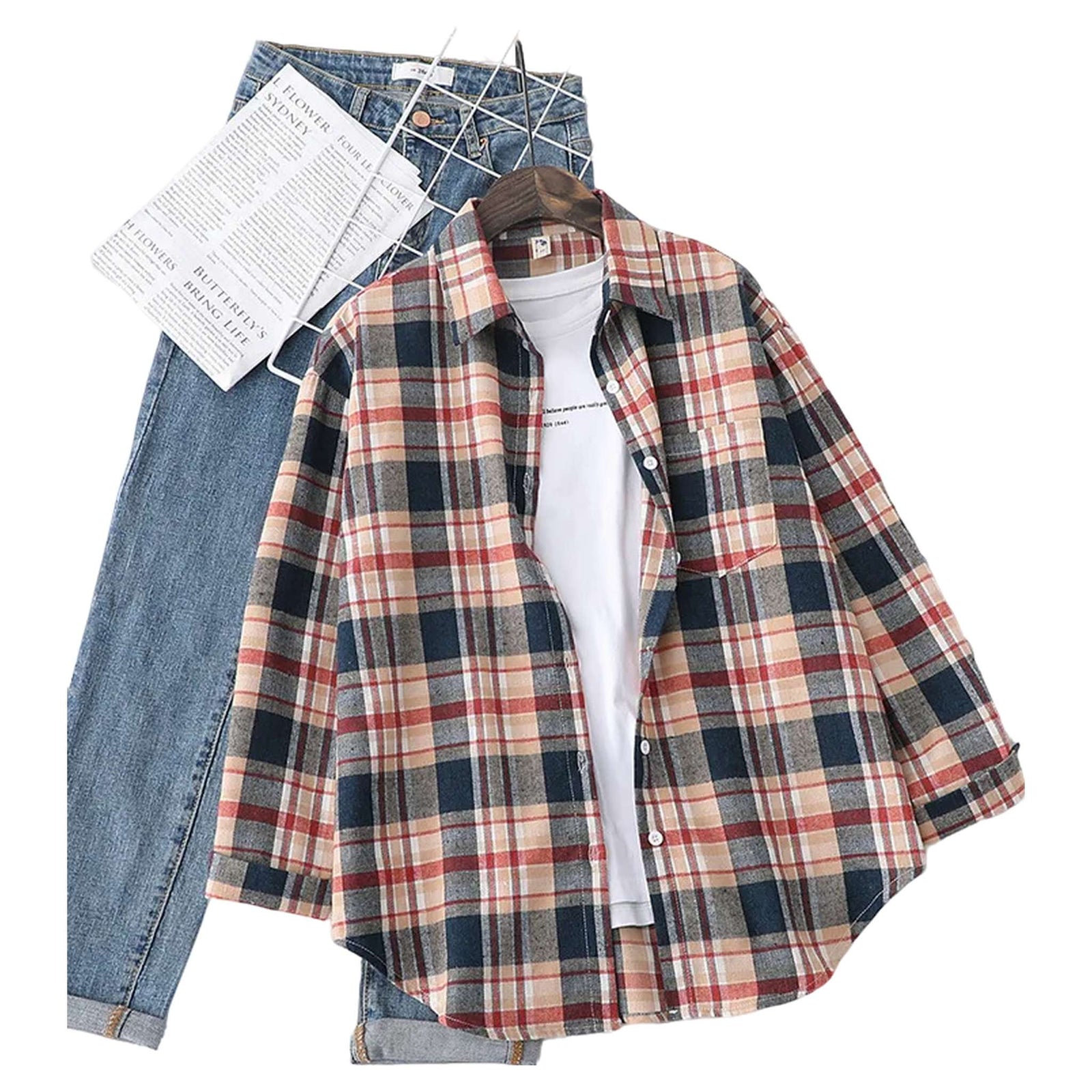 Flannel Plaid Shirt - Women's