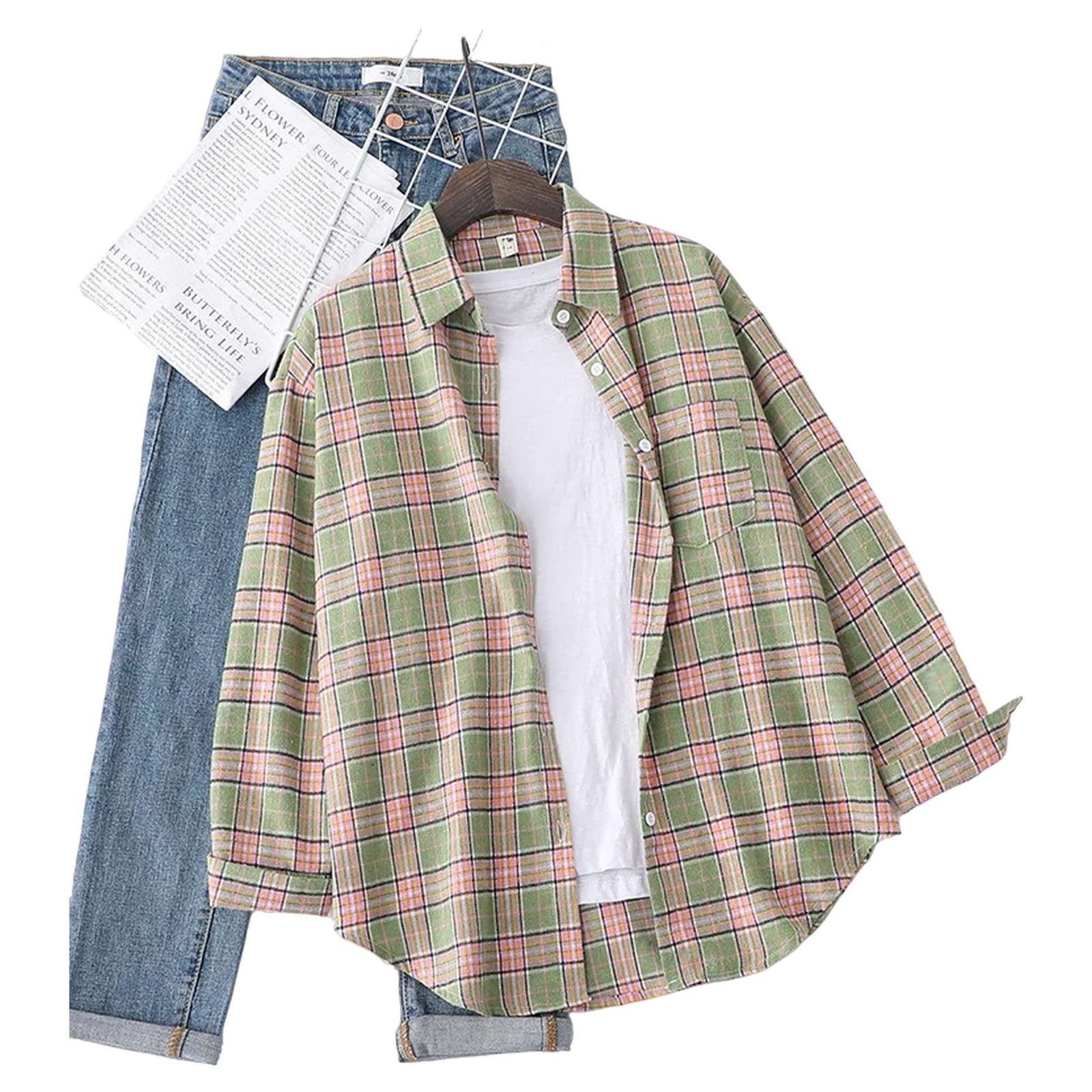 Flannel Plaid Shirt - Women's