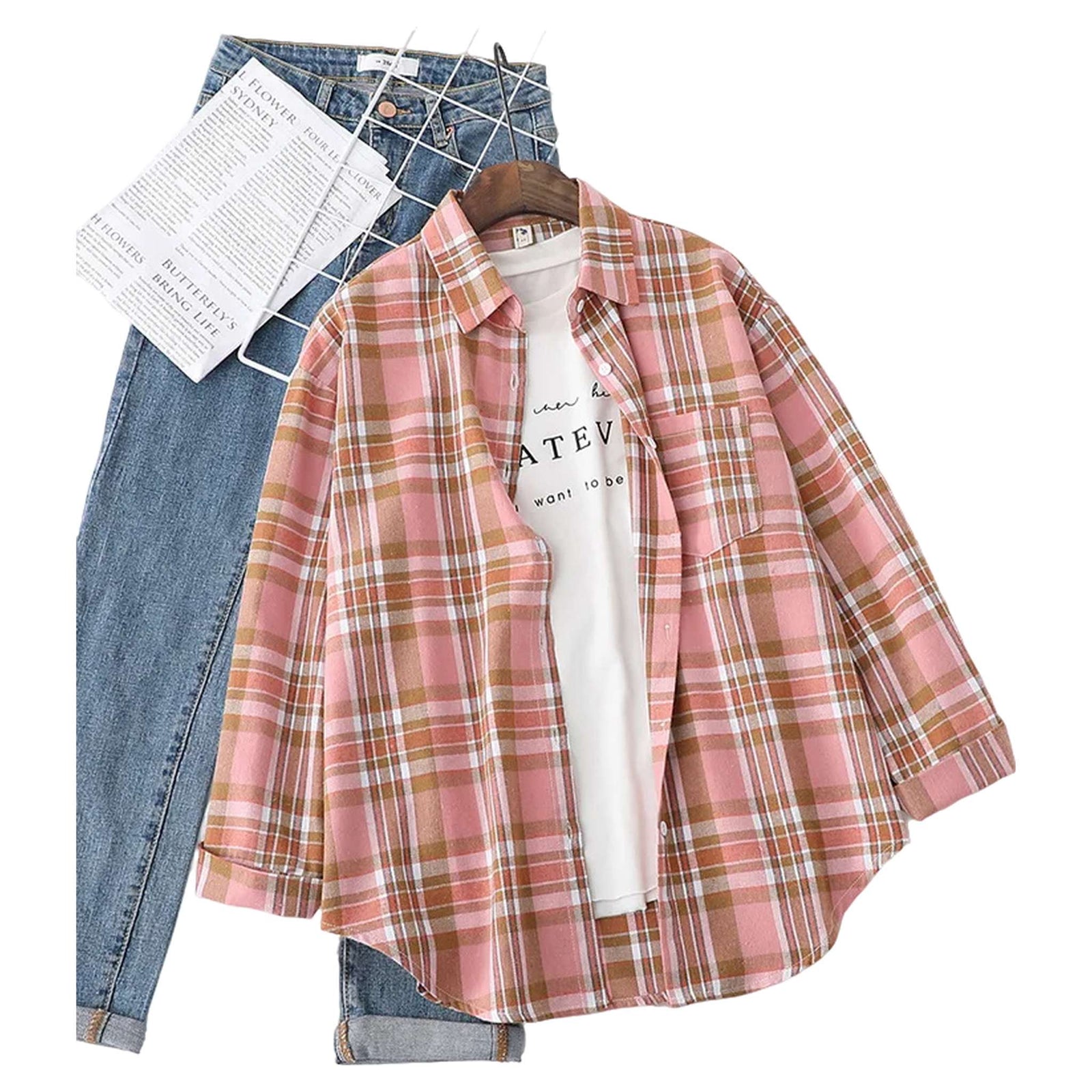 Flannel Plaid Shirt - Women's