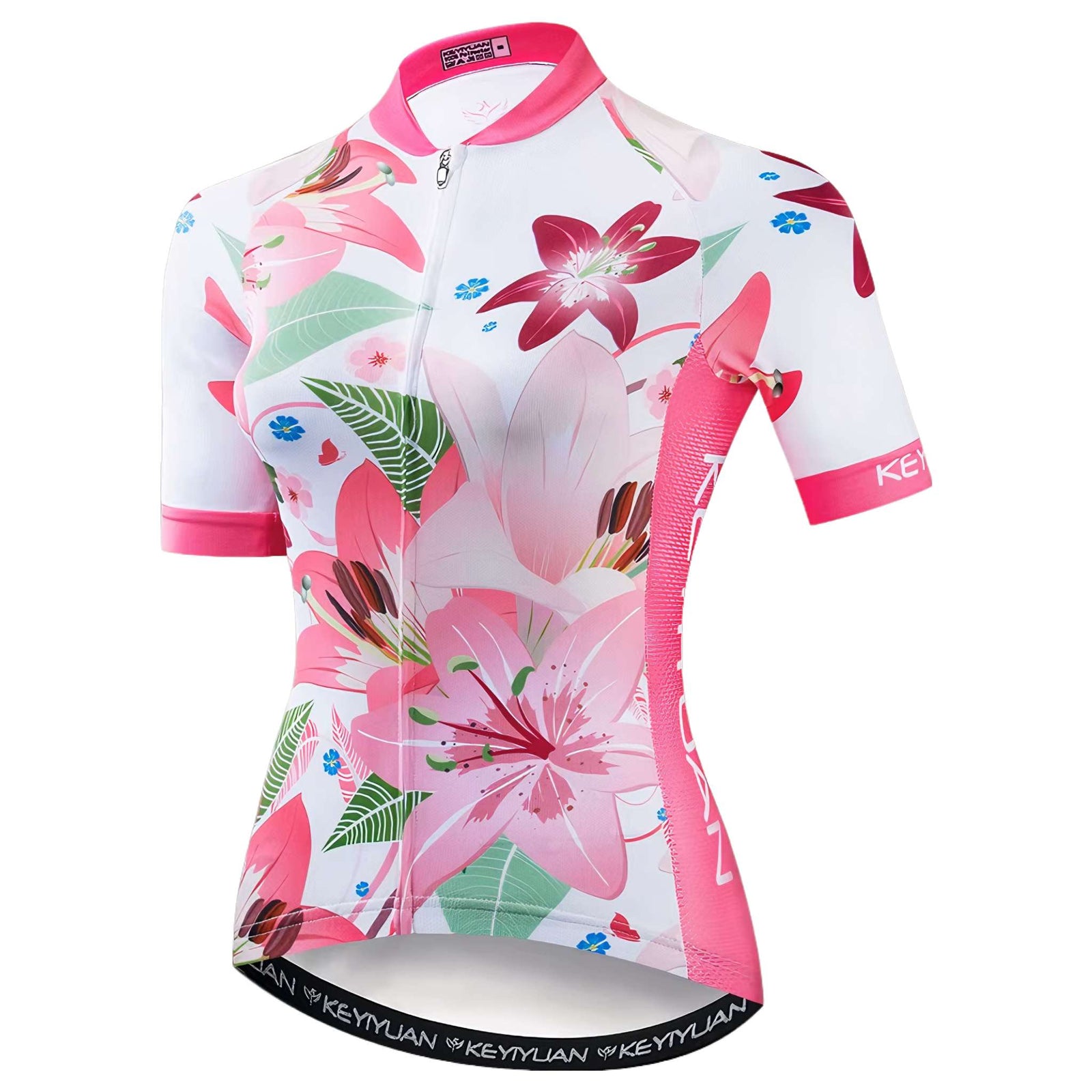 BloomRush Women's Cycling Jersey – Floral Surge