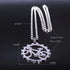 CycloGear Stainless Steel Bicycle Pendant Necklace