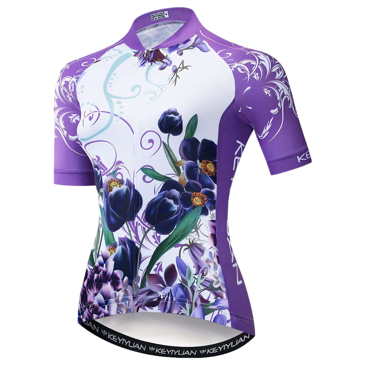 Keyiyuan ShadowBloom women's Midnight Violet cycling jersey
