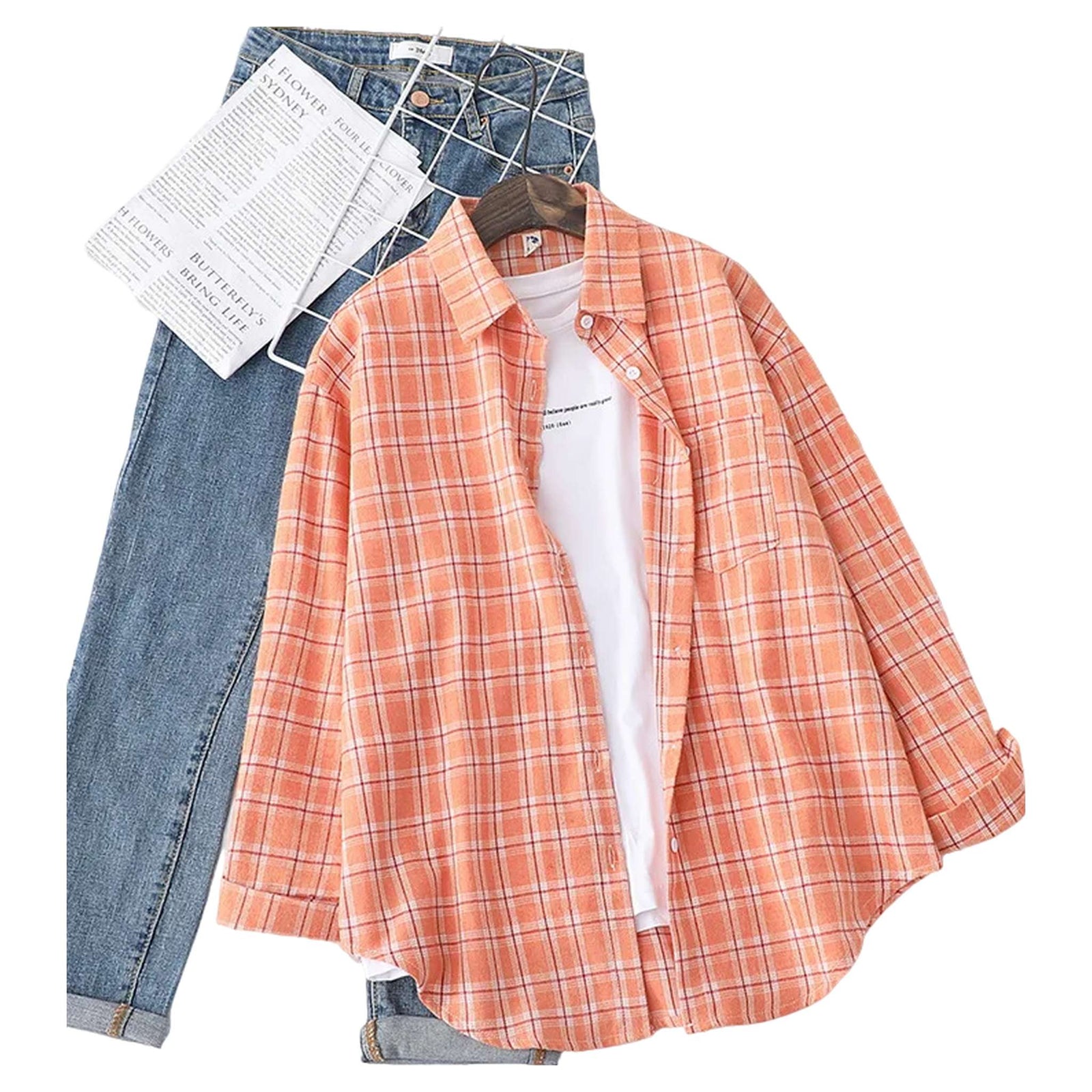 Flannel Plaid Shirt - Women's