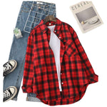 Flannel Plaid Shirt for Women