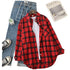 Flannel Plaid Shirt for Women